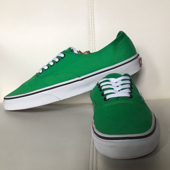 vans authentic bright green
